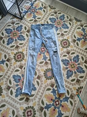 PacSun Light Blue Distressed Men's Jeggings